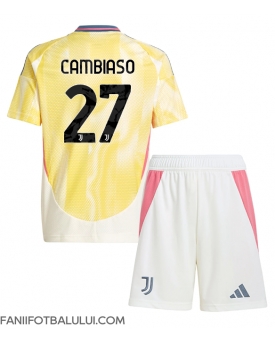 Juventus Andrea Cambiaso #27 Echipament de Fotbal Replică 2024-25 Copii Deplasare (+ Șorturi)